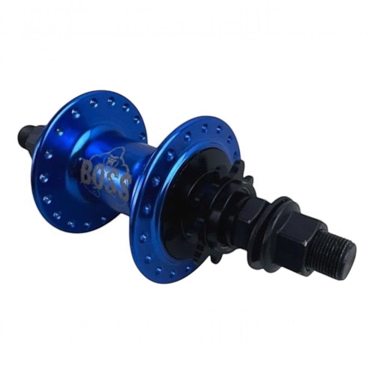 MAZA TRASERA BMX ALUMINIO 36H "GORILA" MODELO BOSS EJE 14MM 9 DIENTES AZUL