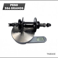 Maza trasera Nitro de TONYBIKESGDL en aluminio negro para bicicleta, con 36 orificios y soporte para freno de disco.
