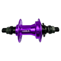 Maza trasera Gorila para BMX de TONYBIKESGDL en aluminio anodizado color morado brillante para alto rendimiento