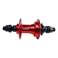 Maza trasera TONYBIKESGDL para bicicleta BMX fabricada en aluminio rojo con eje de 14mm y driver de 9 dientes.