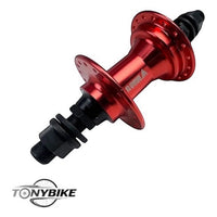 Maza trasera TONYBIKESGDL para bicicleta BMX en aluminio rojo con eje de 14mm y driver de 9 dientes