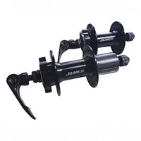 Set de mazas Jamer para bicicleta de montaña en color negro con sistema de cierre rápido de TONYBIKESGDL