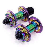 Juego de mazas Beast MTB TONYBIKESGDL con acabado iridiscente oil slick para bicicleta de montaña