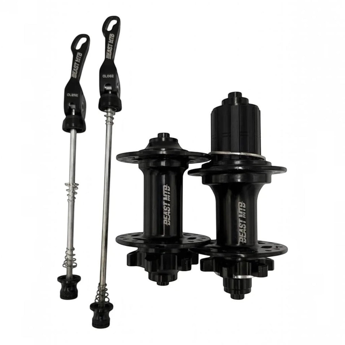 JUEGO DE MAZAS PARA CASSETTE FRENO DE DISCO BEAST MTB LYNX SELLADAS 7 A 12 PASOS 6T 36H NEGRO