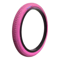 Neumático TONYBIKESGDL de 20 pulgadas en color rosa vibrante para bicicleta urbana y BMX con banda de rodadura