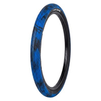 Neumático de bicicleta BMX TONYBIKESGDL Top Rank en color azul con patrón negro para mayor agarre y durabilidad