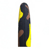 Neumático Sando para bicicleta BMX TONYBIKESGDL con diseño de camuflaje en amarillo, marrón y negro de 20x2.40
