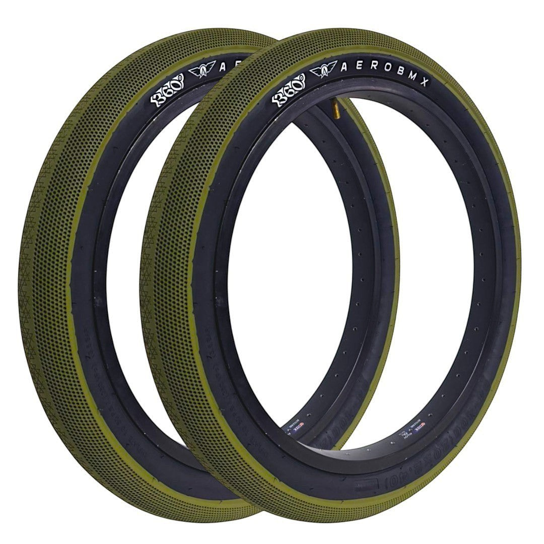 Llanta Aerobmx 360 Verde 20x2.40