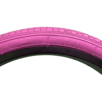 Neumático rosa TONYBIKESGDL de 20 x 1.95 para bicicleta urbana con banda de rodadura optimizada para mayor agarre