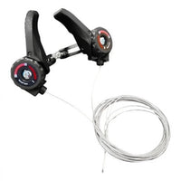 Set de palancas de cambio Nitro TONYBIKESGDL para bicicleta de montaña en color negro con cables de acero incluidos