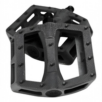 Pedales de bicicleta Cult de nylon negro mate con pines de agarre para TONYBIKESGDL