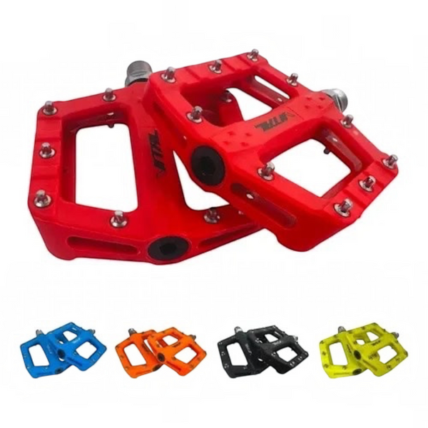 PEDALES 9/16 NYLON PIN MET VITAL ROJO