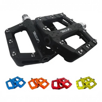 Pedales de plataforma TONYBIKESGDL de nylon negro con pines metálicos para bicicleta de montaña y uso urbano