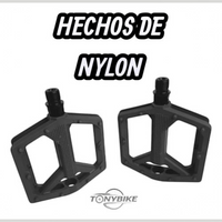 Pedales de plataforma TONYBIKESGDL de nylon negro para bicicleta con diseño ergonómico y superficie texturizada