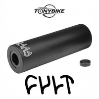 Peg Cult negro mate para bicicleta BMX de TONYBIKESGDL con logo grabado y diseño resistente para grinds