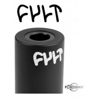 Peg de bicicleta BMX TONYBIKESGDL Cult negro mate de alta resistencia con logo grabado para grinds suaves