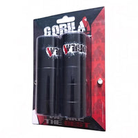 Par de pegs para bicicleta BMX GORILLA en color negro mate, marca TONYBIKESGDL, diseño resistente y texturizado.