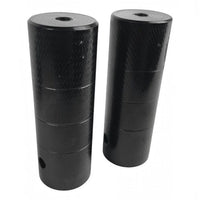 Par de pegs negros TONYBIKESGDL de 110 mm para bicicleta BMX con superficie texturizada antideslizante