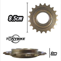 Piñón libre Nitro de 20 dientes para bicicleta de TONYBIKESGDL, color bronce, 8.5 cm de diámetro y 2 cm de altura.