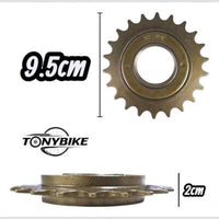 Piñón de rueda libre TONYBIKESGDL de 22 dientes en color bronce, componente resistente para transmisión de bicicleta.