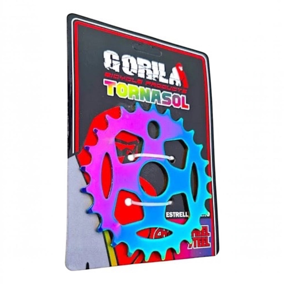 CORONA ESTRELLA GORILA 25D ACERO TORNASOL BMX MOD "LAZER"