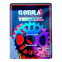 Plato de bicicleta Gorila TONYBIKESGDL de acero con acabado tornasol iridiscente para transmisión de BMX