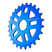 Plato de bicicleta BMX Aerobmx de 25 dientes en aluminio azul brillante, ligero y resistente, de TONYBIKESGDL