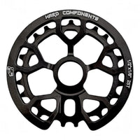 Plato BMX TONYBIKESGDL Hard Components de 25 dientes en aluminio negro mate con diseño mecanizado de alta resistencia