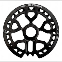Plato de bicicleta BMX Hard Components de 28 dientes en aluminio mecanizado color negro mate para TONYBIKESGDL