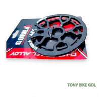 Plato para bicicleta BMX Gorila de aluminio negro mate, diseño mecanizado de alta resistencia de TONYBIKESGDL