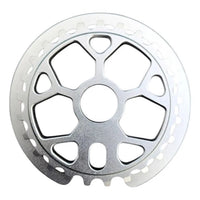 Plato de bicicleta BMX TONYBIKESGDL Hard Components de aluminio mecanizado en color plata pulida de 28 dientes