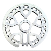 Plato de bicicleta BMX TONYBIKESGDL Hard Components de 28 dientes en aluminio mecanizado color plata pulida