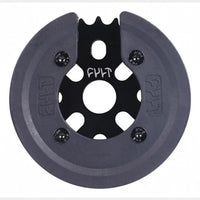 Plato Cult con protector integrado para bicicleta BMX de TONYBIKESGDL en color negro mate de alta resistencia