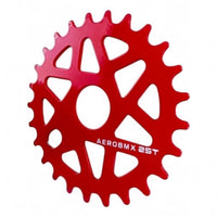 Plato de bicicleta BMX TONYBIKESGDL de 25 dientes en aluminio rojo ultraligero con diseño aerodinámico