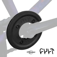 Plato protector Cult negro para bicicleta BMX de TONYBIKESGDL con diseño resistente y acabado mate