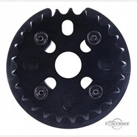 Plato protector Cult negro mate para bicicleta BMX de TONYBIKESGDL con diseño resistente y protector integrado