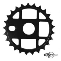 Plato de transmisión TONYBIKESGDL negro mate ultraligero de 51g con diseño geométrico para bicicleta