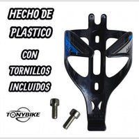 Porta botella TONYBIKESGDL Hunter de plástico negro con diseño aerodinámico y tornillos de montaje incluidos
