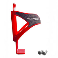 Portabidón TONYBIKESGDL ALTREGO de color rojo con diseño geométrico, ligero y resistente para bicicletas de ruta o MTB