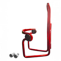 Portabidón TONYBIKESGDL de aluminio rojo para bicicleta, diseño ligero y ergonómico con tornillos de montaje incluidos.