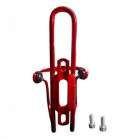 Portabidón TONYBIKESGDL de aluminio rojo para bicicleta, diseño ligero y resistente con tornillos de montaje incluidos.