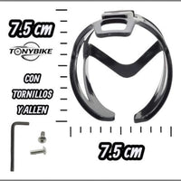 Portabidón TONYBIKESGDL ultraligero en color negro con acabado degradado, incluye tornillos y llave Allen para montaje