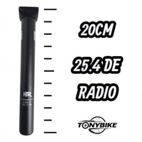 Poste de asiento pivotal TONYBIKESGDL de aluminio negro mate para bicicleta BMX de 20 cm de largo