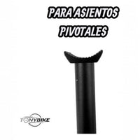 Poste de asiento pivotal TONYBIKESGDL de aluminio negro mate para BMX con marcas de inserción para ajuste preciso