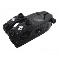 Potencia de aluminio TONYBIKESGDL para bicicleta BMX en color negro brillante con diseño robusto y tornillos de sujeción