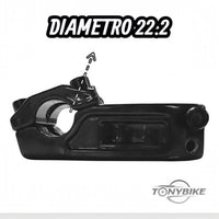 Potencia de aluminio TONYBIKESGDL para bicicleta BMX en color negro brillante con diseño robusto y profesional