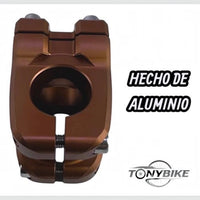 Potencia de bicicleta de montaña TONYBIKESGDL en aluminio color bronce con diseño robusto y moderno