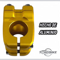 Potencia de bicicleta TONYBIKESGDL de aluminio dorado, diseño robusto y ligero para manillares de 31.8 mm