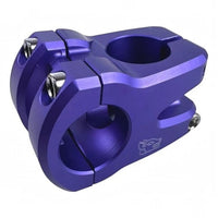 Potencia de bicicleta TONYBIKESGDL de aluminio morado, diseño mecanizado de alta resistencia para manillares de 31.8 mm