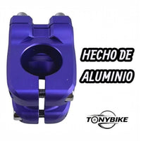 Potencia de bicicleta TONYBIKESGDL de aluminio en color morado vibrante con diseño mecanizado para manillar 31.8 mm